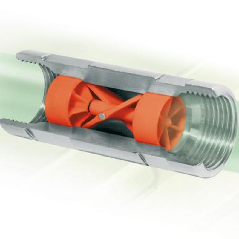 TURBINOX INLINE PULSEGIVER 90°  1' X 1'